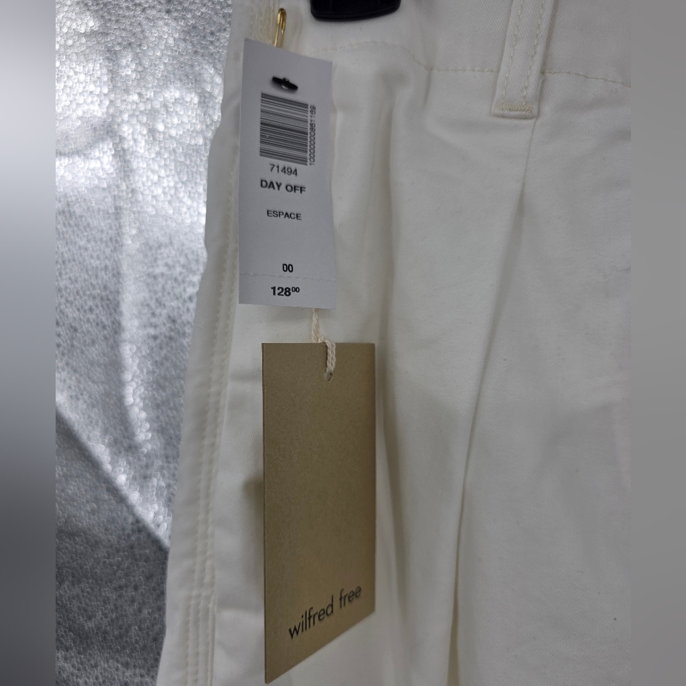 New Wilfred Free Day Off Pleated White Pants 00 - Picture 2 of 6